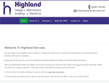 Tablet Screenshot of highland-services.com